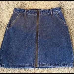 Hollister ultra high rise zip up skirt